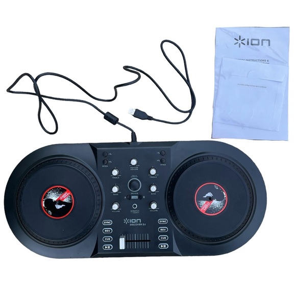 Ion Discover DJ Computer Turn Table with Software Disc Dual Turntable USB Music - Picture 1 of 5